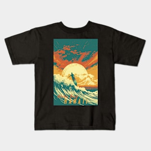 Hawaii Vintage Retro Travel Poster Kids T-Shirt